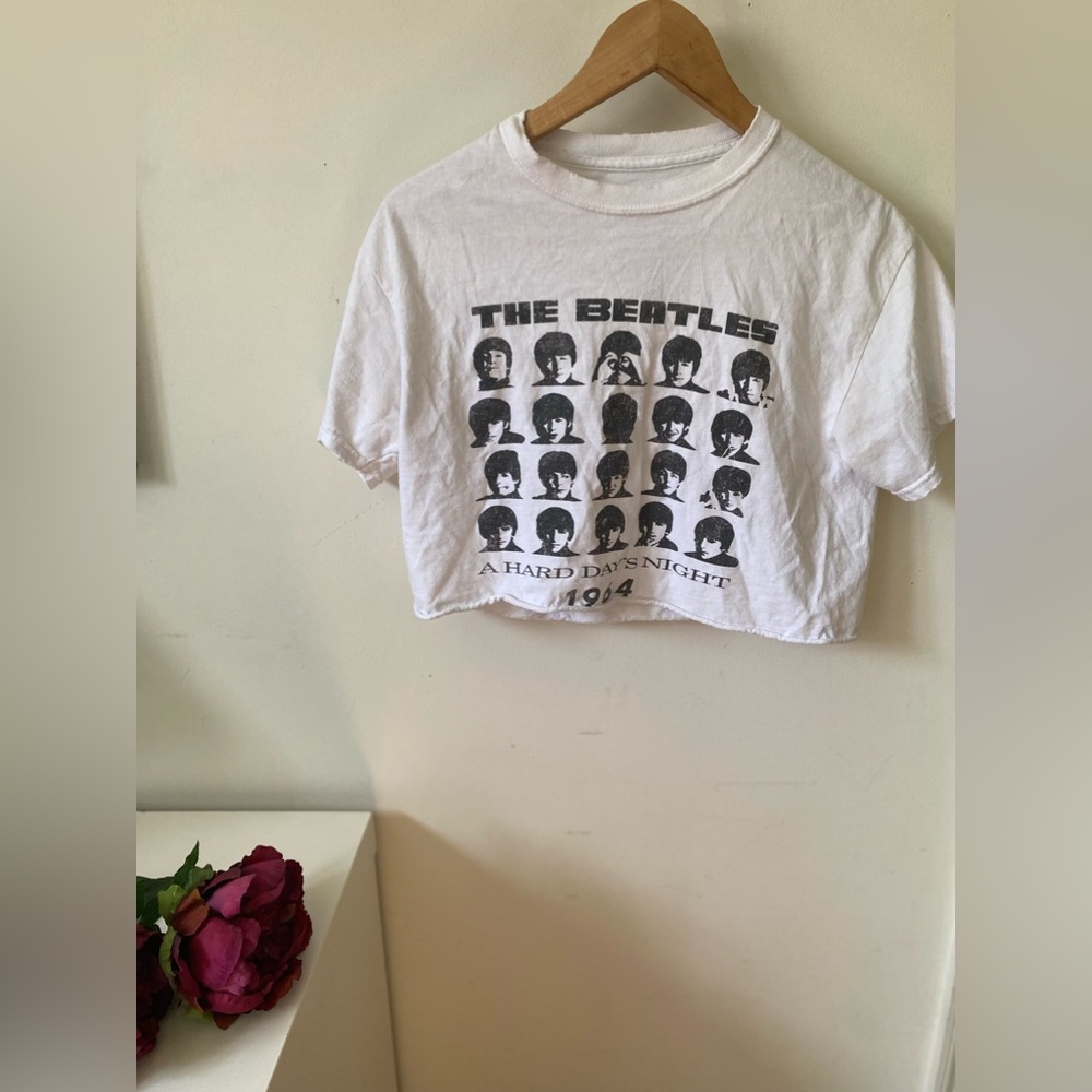 The Beatles black and white graphic tee Size Small/Medium